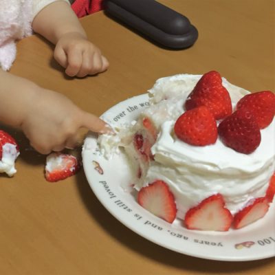 おいしく楽しく食べられるケーキで1歳をお祝い 不器用ママの簡単手作りケーキ体験談 広島の育児情報 Pikabu ピカブ