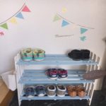 100均グッズで作る！自分好みの簡単子ども用シューズラック【子育て体験談】