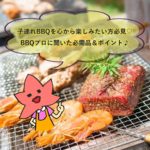 子連れBBQを心から楽しみたい方必見♡BBQプロに聞いた必需品＆ポイント♪