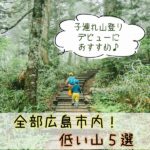 広島市内の「低い山」5選！子連れでの登山におすすめ