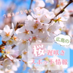 今週末が見ごろかも♡まだまだ花見に間に合う広島桜遅咲きスポット情報