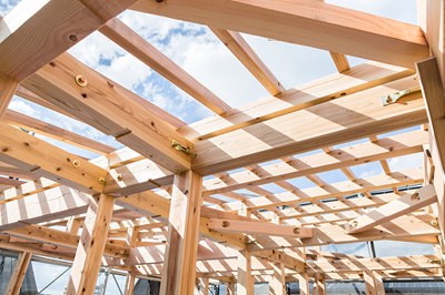 木造軸組工法を採用しているイメージ