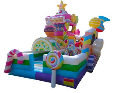 ふわふわ遊具「スイーツトレイン・コンボ」