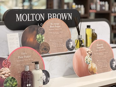 モルトンブラウンのホームフレグランスなど