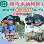 広～い園庭＋どんぐり山＆やさい畑が敷地内に！佐伯区「藤の木幼稚園」は自然豊かでのびのびとした育成環境が魅力♪