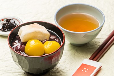 御菓子所高木 茶寮の栗ぜんざい